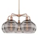 A thumbnail of the Innovations Lighting 516-5CR-18-28 Rochester Chandelier Antique Copper / Light Smoke
