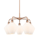 A thumbnail of the Innovations Lighting 516-5CR-17-26 Cindyrella Chandelier Antique Copper / Cased Matte White