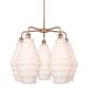 A thumbnail of the Innovations Lighting 516-5CR-23-26 Cascade Chandelier Antique Copper / White