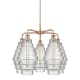 A thumbnail of the Innovations Lighting 516-5CR-23-26 Cascade Chandelier Antique Copper / Clear