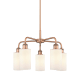 A thumbnail of the Innovations Lighting 516-5CR-15-22 Clymer Chandelier Antique Copper / Matte White