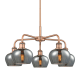 A thumbnail of the Innovations Lighting 516-5CR-14-25 Fenton Chandelier Antique Copper / Plated Smoke