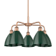 A thumbnail of the Innovations Lighting 516-5CR-16-26 Ballston Dome Chandelier Antique Copper / Green
