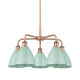 A thumbnail of the Innovations Lighting 516-5CR-16-26 Ballston Dome Chandelier Antique Copper / Seafoam