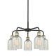 A thumbnail of the Innovations Lighting 516-5CR-15-23 Caledonia Chandelier Black Antique Brass / Mouchette