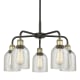 A thumbnail of the Innovations Lighting 516-5CR-15-23 Caledonia Chandelier Black Antique Brass / Mica