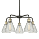 A thumbnail of the Innovations Lighting 516-5CR-15-24 Conesus Chandelier Black Antique Brass / Clear Crackle