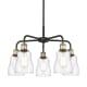 A thumbnail of the Innovations Lighting 516-5CR-15-23 Ellery Chandelier Black Antique Brass / Clear