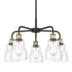 A thumbnail of the Innovations Lighting 516-5CR-15-23 Ellery Chandelier Black Antique Brass / Seedy