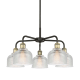 A thumbnail of the Innovations Lighting 516-5CR-15-24 Dayton Chandelier Black Antique Brass / Clear