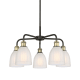 A thumbnail of the Innovations Lighting 516-5CR-15-24 Brookfield Chandelier Black Antique Brass / White