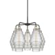 A thumbnail of the Innovations Lighting 516-5CR-23-26 Cascade Chandelier Black Antique Brass / Clear