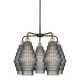 A thumbnail of the Innovations Lighting 516-5CR-23-26 Cascade Chandelier Black Antique Brass / Smoked