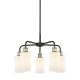 A thumbnail of the Innovations Lighting 516-5CR-15-22 Clymer Chandelier Black Antique Brass / Matte White