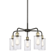 A thumbnail of the Innovations Lighting 516-5CR-15-22 Clymer Chandelier Black Antique Brass / Clear