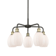 A thumbnail of the Innovations Lighting 516-5CR-16-24 Eaton Chandelier Black Antique Brass / Matte White