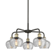 A thumbnail of the Innovations Lighting 516-5CR-14-25 Fenton Chandelier Black Antique Brass / Clear