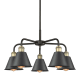 A thumbnail of the Innovations Lighting 516-5CR-14-25 Ballston Chandelier Black Antique Brass / Matte Black