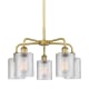 A thumbnail of the Innovations Lighting 516-5CR-15-23 Cobbleskill Chandelier Brushed Brass / Clear