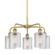 A thumbnail of the Innovations Lighting 516-5CR-15-23 Cobbleskill Chandelier Brushed Brass / Clear