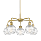 A thumbnail of the Innovations Lighting 516-5CR-15-24 Athens Deco Swirl Chandelier Brushed Brass / Clear Deco Swirl