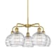 A thumbnail of the Innovations Lighting 516-5CR-16-26 Athens Deco Swirl Chandelier Brushed Brass / Clear Deco Swirl