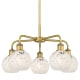 A thumbnail of the Innovations Lighting 516-5C-14-24-White Mouchette-Indoor Chandelier Brushed Brass / White Mouchette