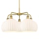 A thumbnail of the Innovations Lighting 516-5C-18-28-White Venetian-Indoor Chandelier Brushed Brass / White Venetian