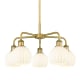 A thumbnail of the Innovations Lighting 516-5C-14-24-White Venetian-Indoor Chandelier Brushed Brass / White Venetian