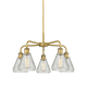 A thumbnail of the Innovations Lighting 516-5CR-15-24 Conesus Chandelier Brushed Brass / Clear Crackle