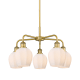 A thumbnail of the Innovations Lighting 516-5CR-15-24 Norfolk Chandelier Brushed Brass / Matte White