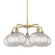 A thumbnail of the Innovations Lighting 516-5CR-15-28 Ithaca Chandelier Brushed Brass / Clear Ithaca