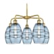 A thumbnail of the Innovations Lighting 516-5CR-14-24 Vaz Chandelier Brushed Brass / Blue