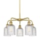 A thumbnail of the Innovations Lighting 516-5CR-15-23 Bridal Veil Chandelier Brushed Brass / Clear