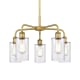 A thumbnail of the Innovations Lighting 516-5CR-15-22 Clymer Chandelier Brushed Brass / Clear