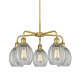 A thumbnail of the Innovations Lighting 516-5CR-16-24 Eaton Chandelier Brushed Brass / Clear