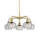 A thumbnail of the Innovations Lighting 516-5CR-14-25 Fenton Chandelier Brushed Brass / Clear