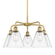 A thumbnail of the Innovations Lighting 516-5CR-16-26 Berkshire Chandelier Brushed Brass / Clear