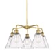 A thumbnail of the Innovations Lighting 516-5CR-16-26 Berkshire Chandelier Brushed Brass / Seedy