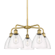 A thumbnail of the Innovations Lighting 516-5CR-16-26 Bristol Glass Chandelier Brushed Brass / Clear