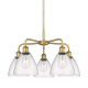 A thumbnail of the Innovations Lighting 516-5CR-16-26 Bristol Glass Chandelier Brushed Brass / Seedy