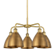 A thumbnail of the Innovations Lighting 516-5CR-16-26 Ballston Dome Chandelier Brushed Brass