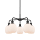 A thumbnail of the Innovations Lighting 516-5CR-15-24 Belfast Chandelier Matte Black / Matte White