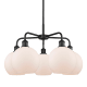 A thumbnail of the Innovations Lighting 516-5CR-16-26 Athens Chandelier Matte Black / Matte White