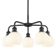 A thumbnail of the Innovations Lighting 516-5C-14-24-White Venetian-Indoor Chandelier Matte Black / White Venetian