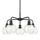 A thumbnail of the Innovations Lighting 516-5CR-15-24 Athens Chandelier Matte Black / Clear