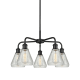 A thumbnail of the Innovations Lighting 516-5CR-15-24 Conesus Chandelier Matte Black / Clear Crackle