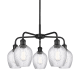 A thumbnail of the Innovations Lighting 516-5CR-15-23 Salina Chandelier Matte Black / Clear Spiral Fluted