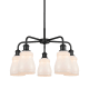 A thumbnail of the Innovations Lighting 516-5CR-15-23 Ellery Chandelier Matte Black / White