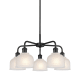 A thumbnail of the Innovations Lighting 516-5CR-15-24 Dayton Chandelier Matte Black / White